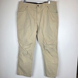 Swiss Tech Pants Mens 36Wx30L Beige Stretch Outdoor Hiking Casual. B117